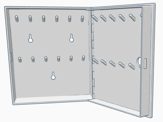Simple but nice 24 key box / organizer for wall mounting
