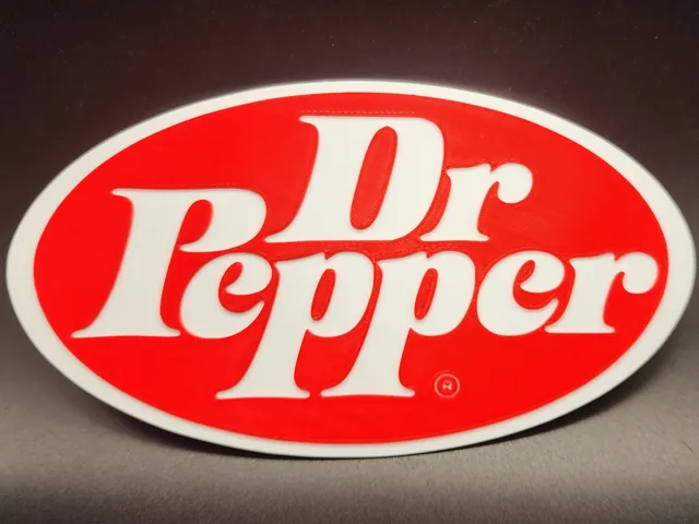 Classic Dr. Pepper Sign 2 Color