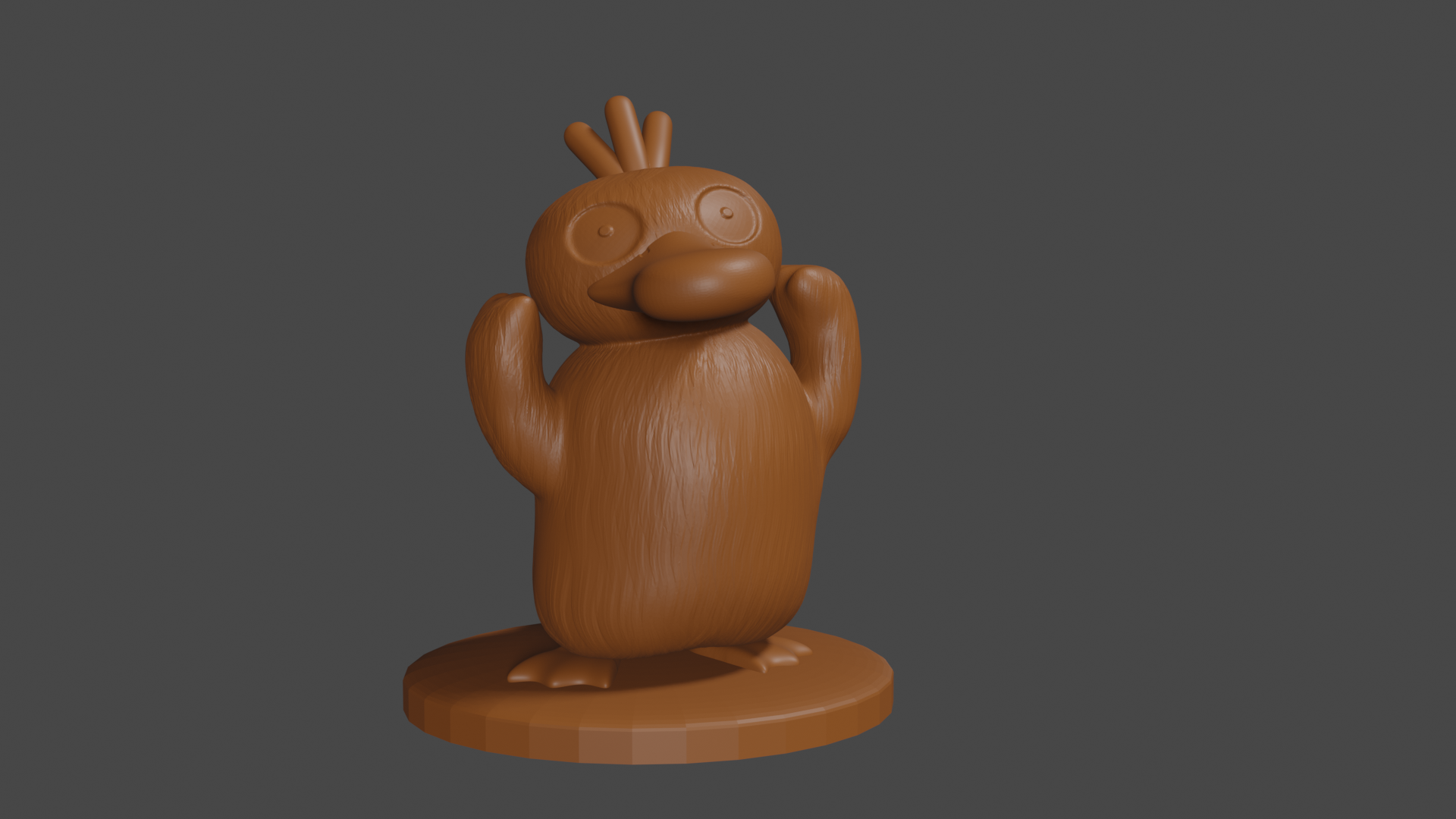 Pokemon inspired, Psyduck, Tabletop DnD miniature