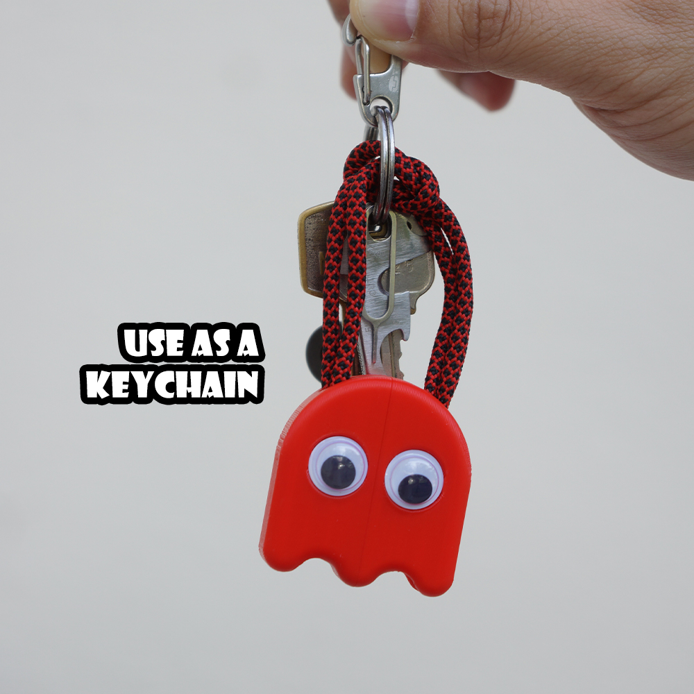 Miniatura 7 do modelo 3D Zipper Pull - Ghost (Pac Man)