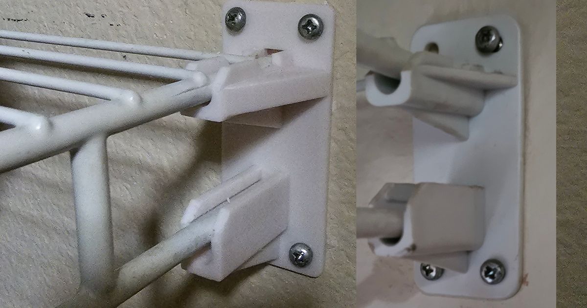 Wire Closet Shelf Hardware by RC3D Download free STL model