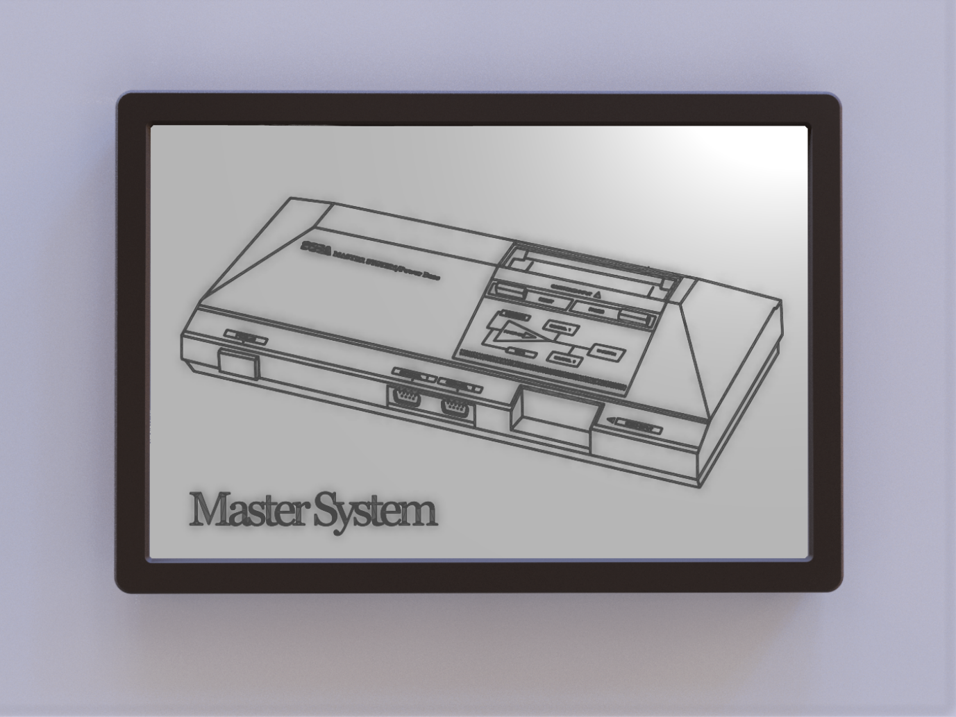 SEGA Master System Patent Art w Logo