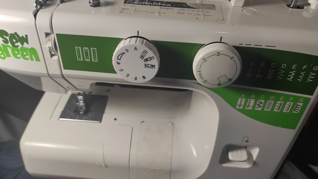 Elna Sew Green replacement Knob by Bruno Porto Download free STL
