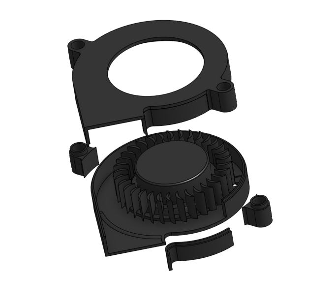 Voron V0 tiny recirculating carbon filter, MFNano Remix by Kejar31