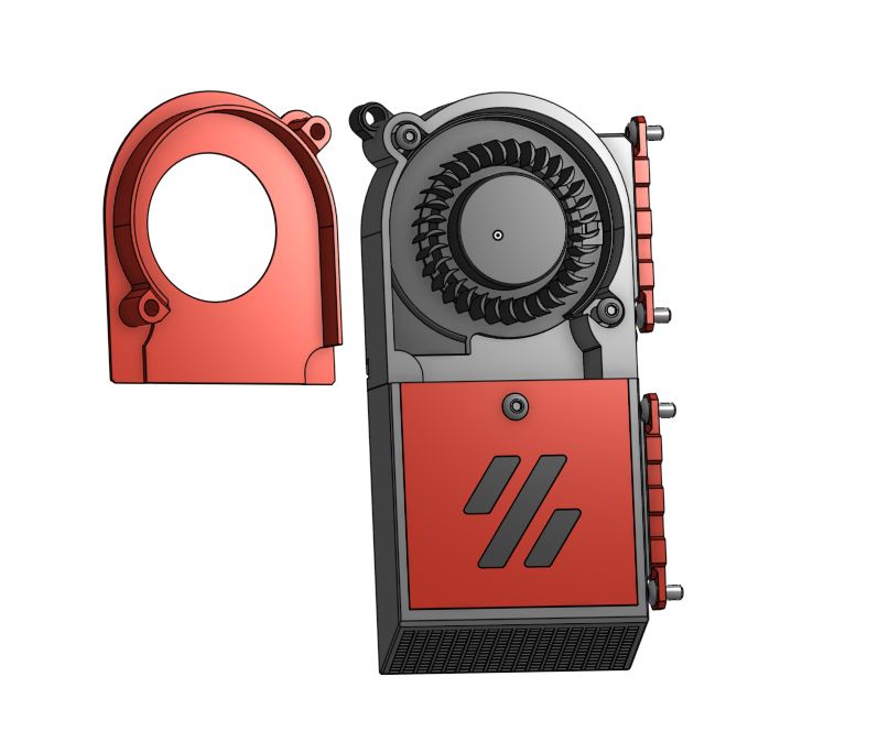 Voron V0 tiny recirculating carbon filter, MFNano Remix by Kejar31