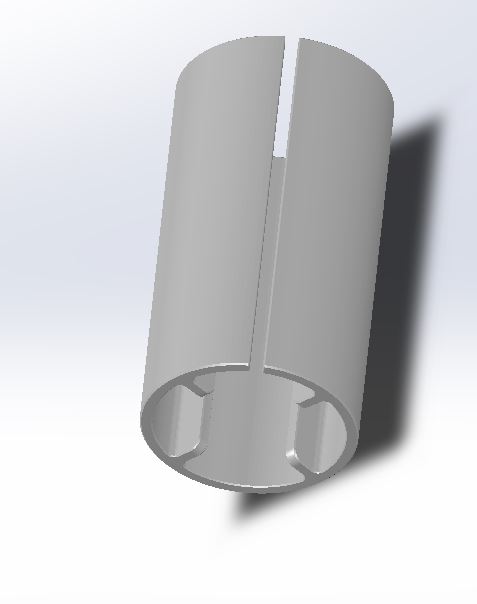 AA to SC battery reduction 3D model thumbnail