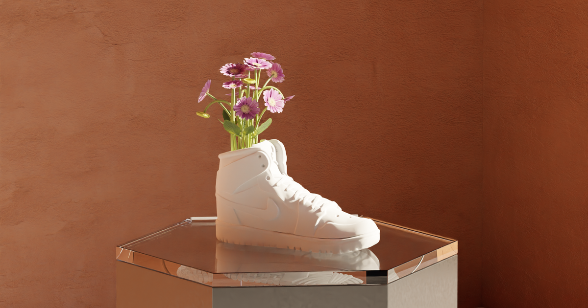 Air Jordan I Pot Plant by CalebTimoteo Download free STL model