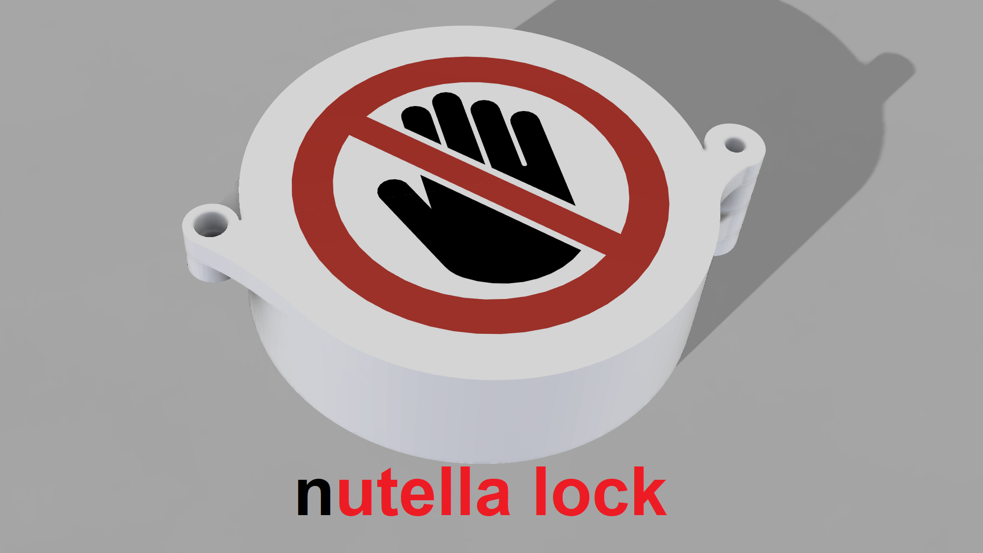 Nutella lock - hands off