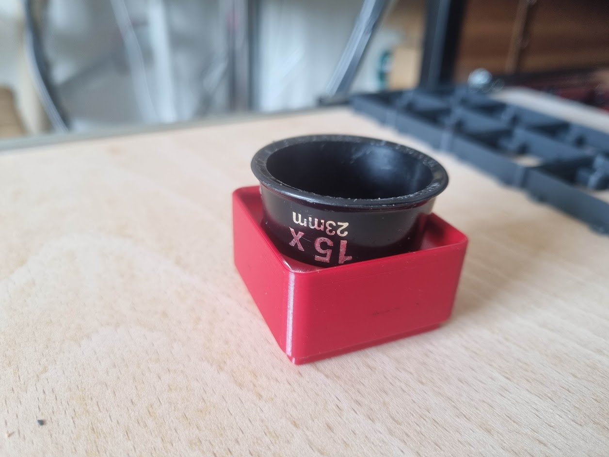 Gridfinity Loupe/Magnifier Holder 1x1 by bobstay Download free STL