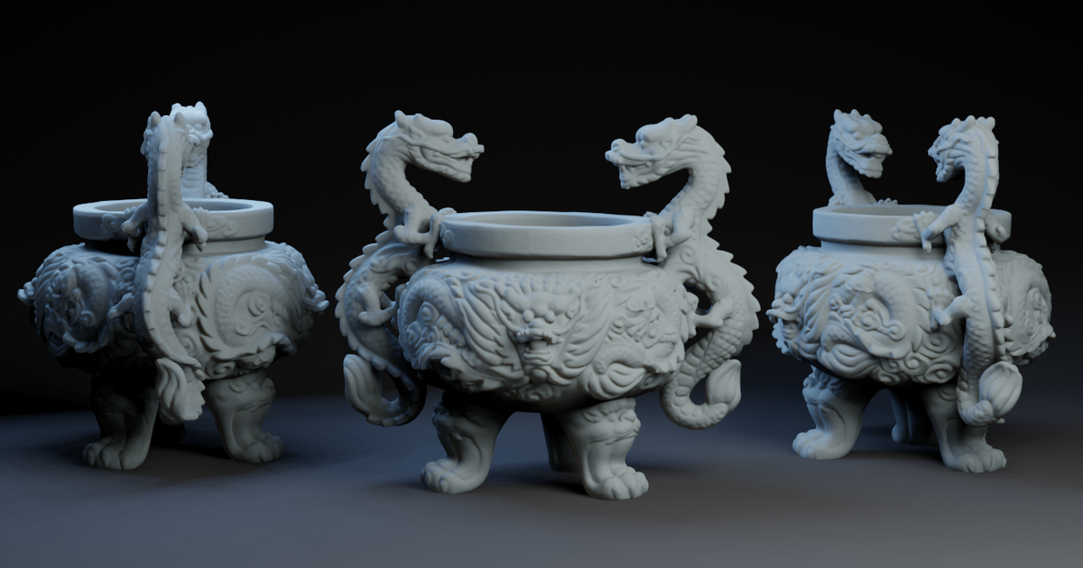 dragon-incense-burner-by-peter-farell-download-free-stl-model