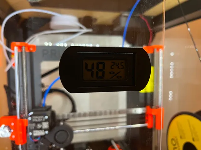Magnetic rectangular hygrometer / thermometer mount