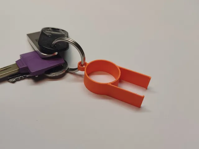 keycap puller keychain parametric model