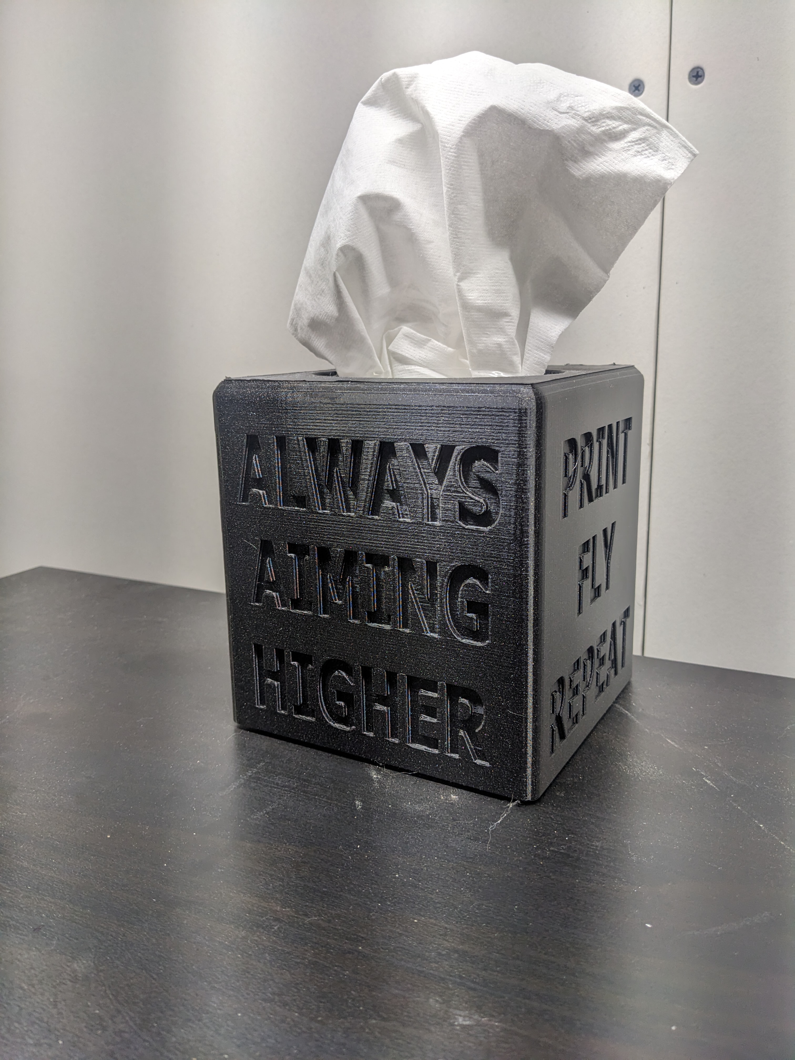 Always Aiming Higher Tissue Box