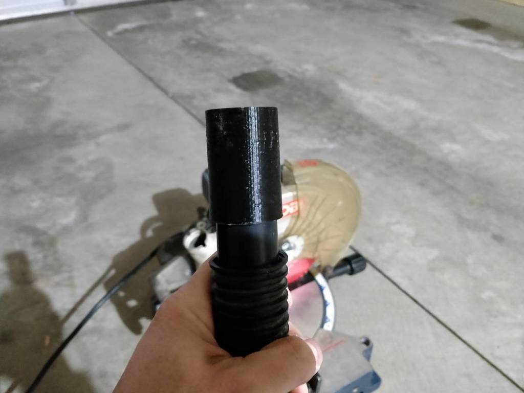 Ryobi Miter Saw (TS1340) to ShopVac vacuum adapter by DonJakobo