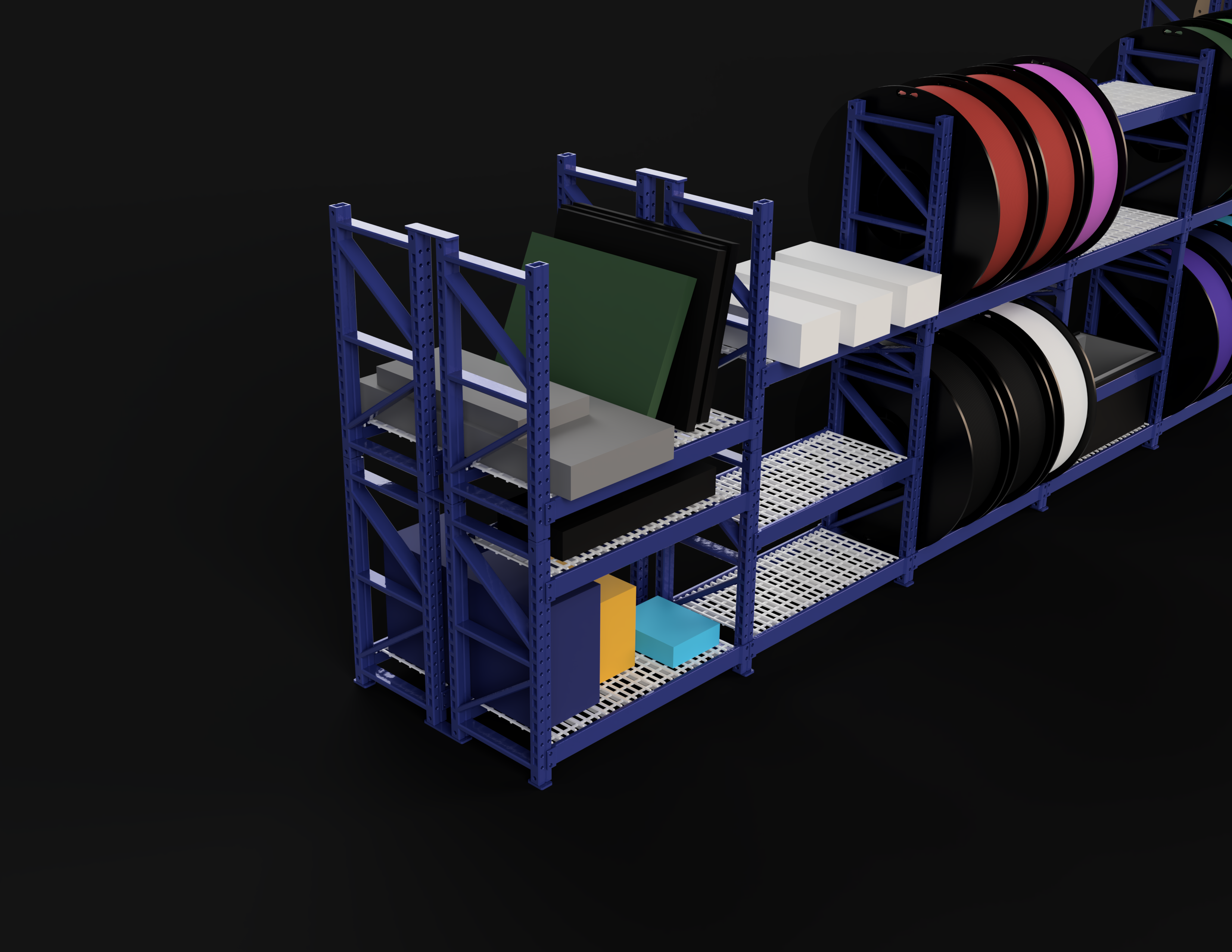 Modular racking system (Based on real warehouse racking)