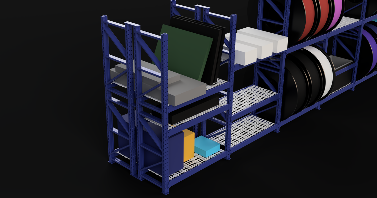 Modular racking system (Based on real warehouse racking) by Drekentai ...