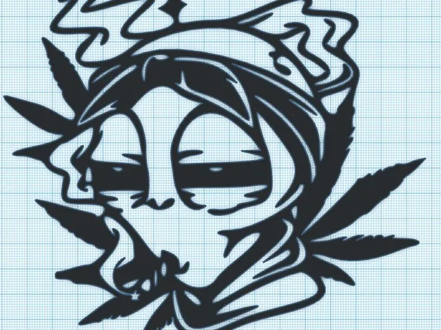 ALIEN STONER - WALL ART