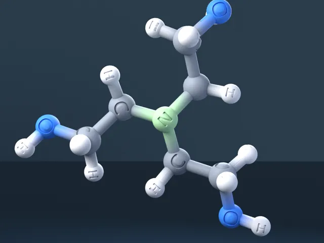 Triethanolamine 3D Molecular Model — CAS 102-71-6