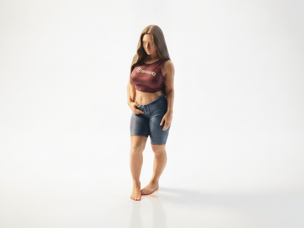 Female Figure Draped Cloth Statue 3D Printable