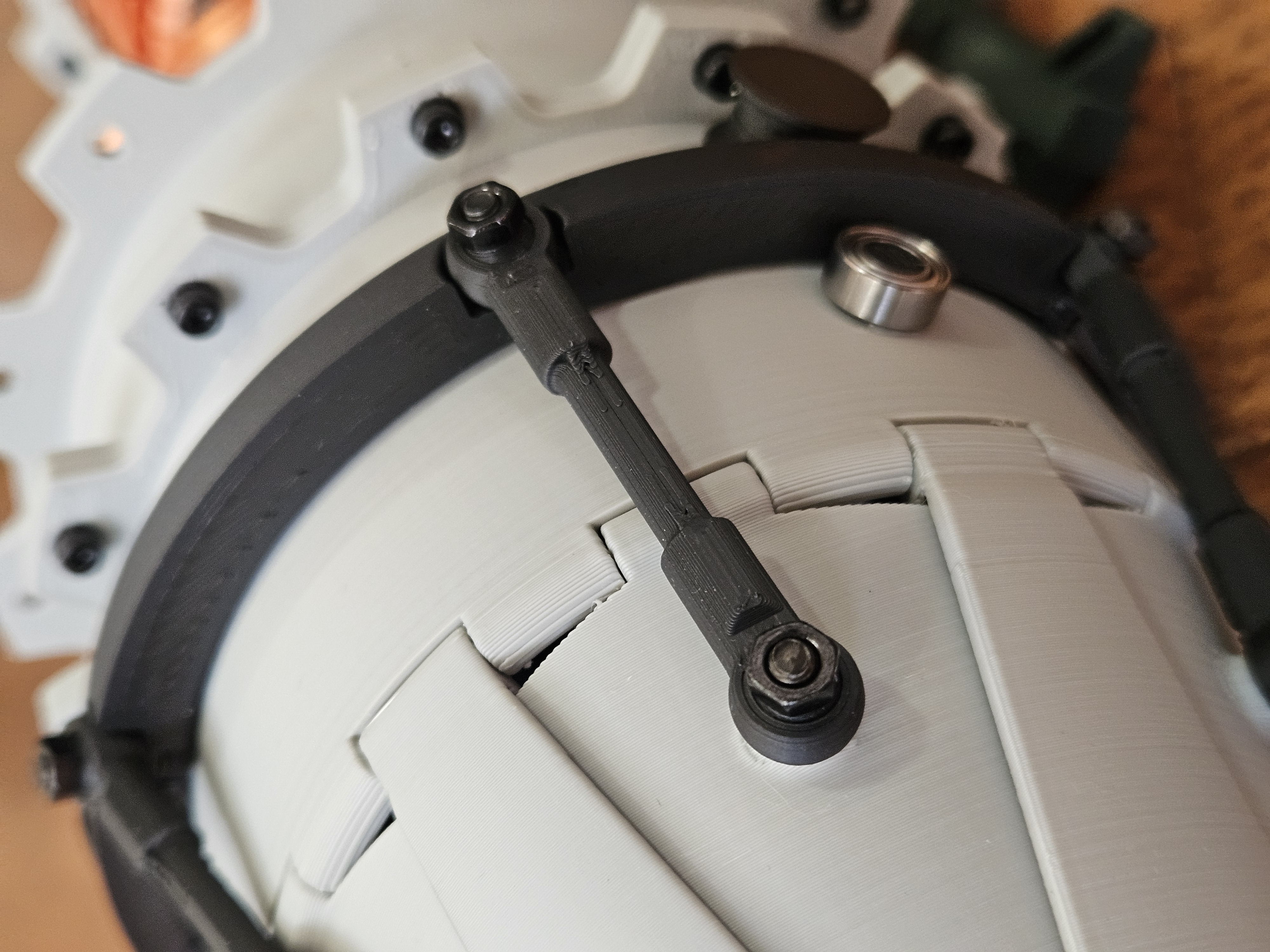 Print-In-Place Tie Rod for Turbojet Variable Nozzle 3D model thumbnail