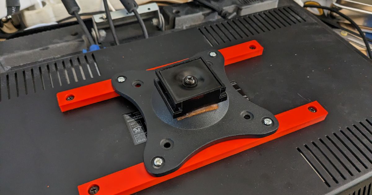VESA 200 To 100 Adapter Prusa Mini Printable VESA Norm MIS E By 