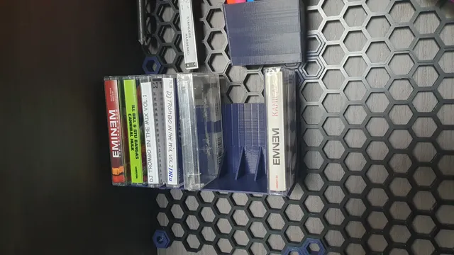 Casette Case Holder for Honeycomb storage wall