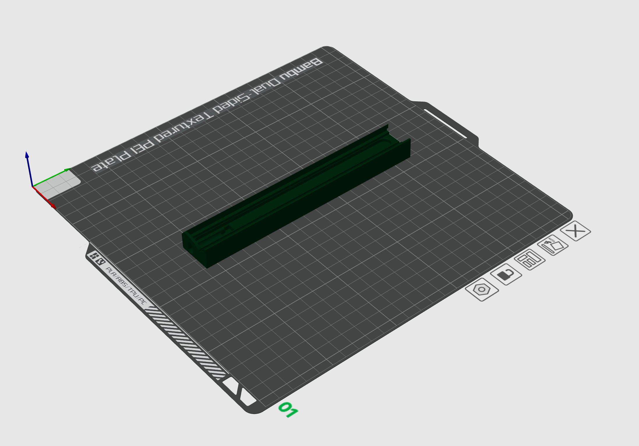 Original Bambu Lab P1P LED light holder + cover by Grzegorz Download free STL model