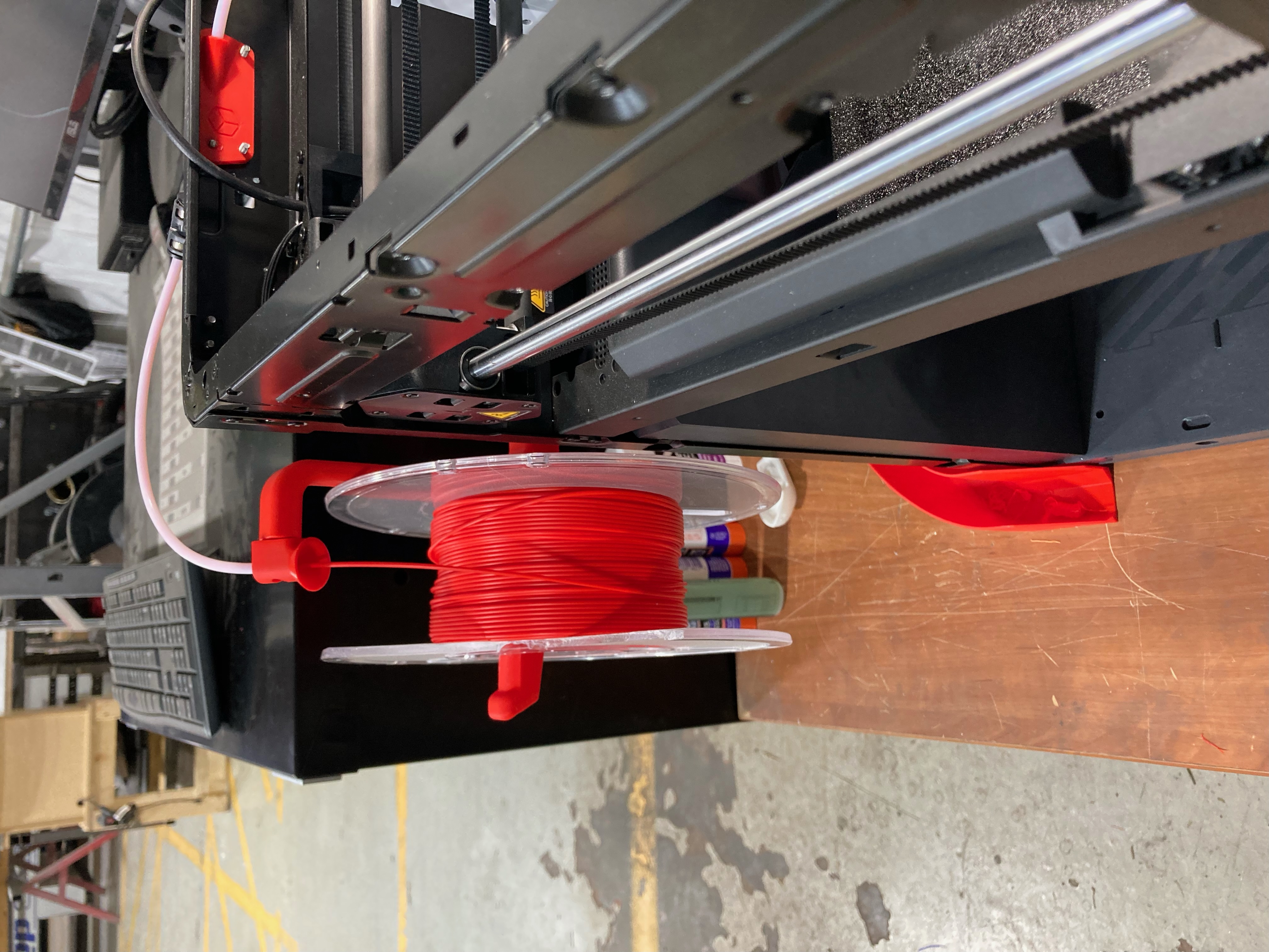 Bambu Labs P1P Horizontal Spool Holder with Swivel End/Guide