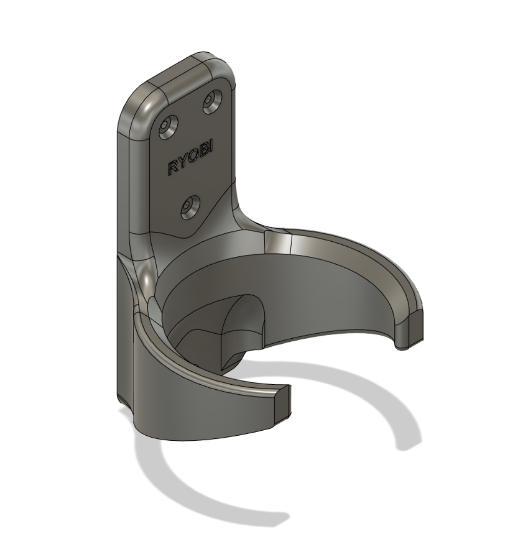 Leaf Blower Holder by Mike Download free STL model