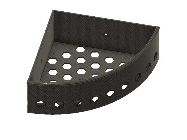 Duschkorb für 90 Grad Winkel * 90 degree shower rail *