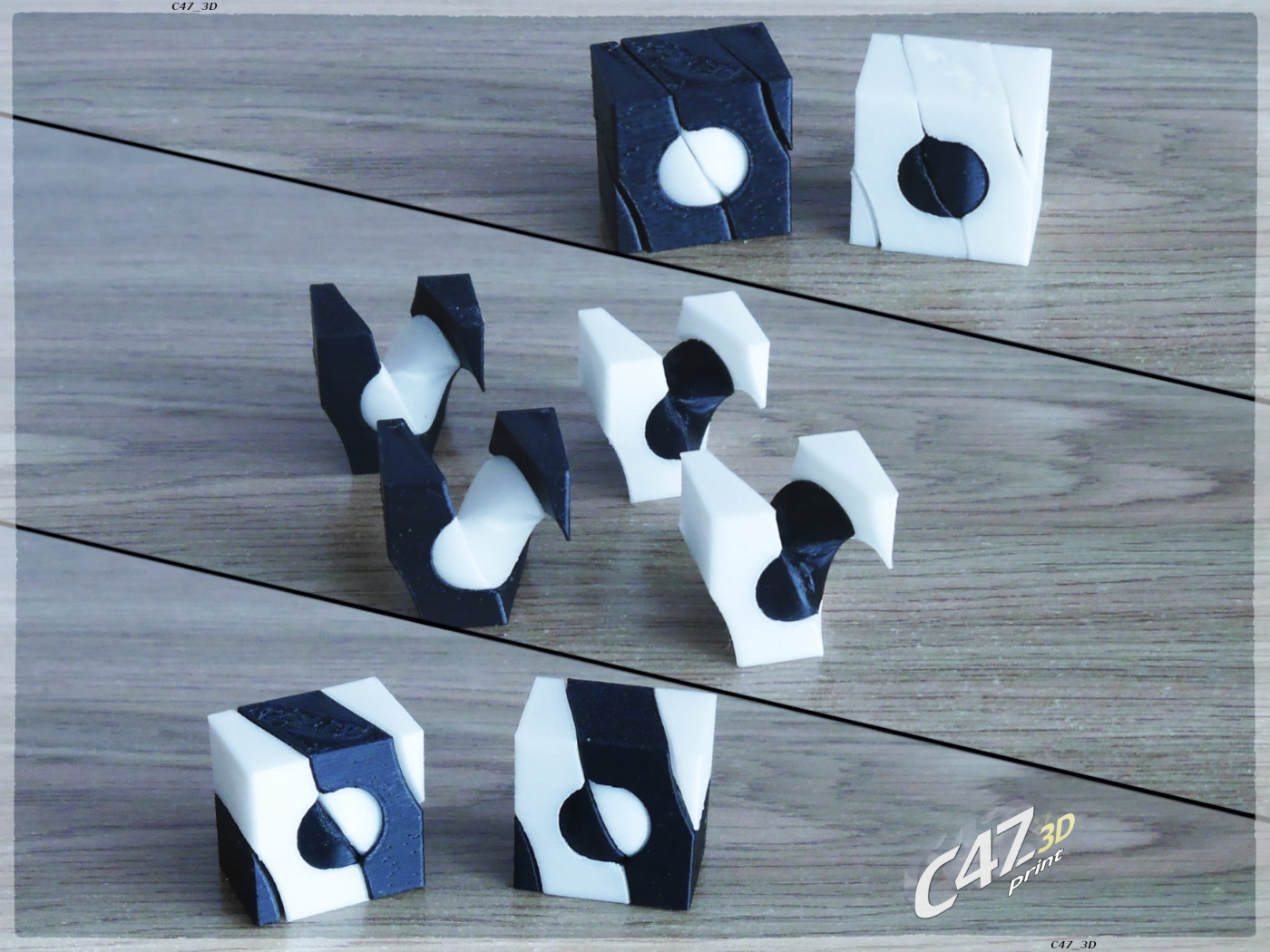 Fidget Puzzle Cube'n'Ball by C47_3d Download free STL model