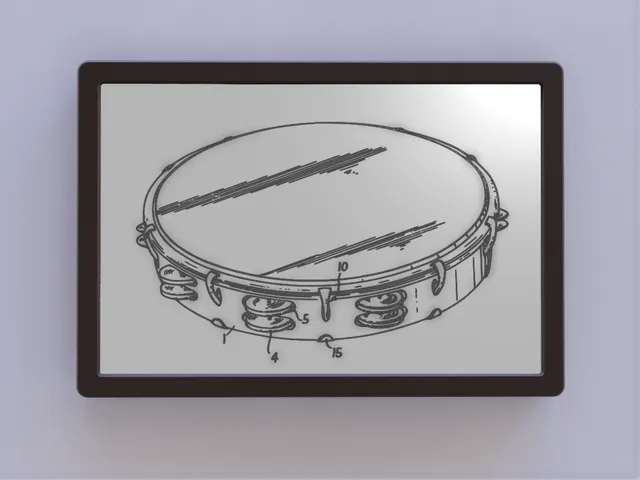 Tambourine Patent Art