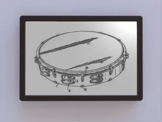 Tambourine Patent Art