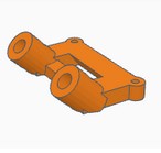 Thing ico Front and back bodyshell mounting brackets for XLF F16 RC Car