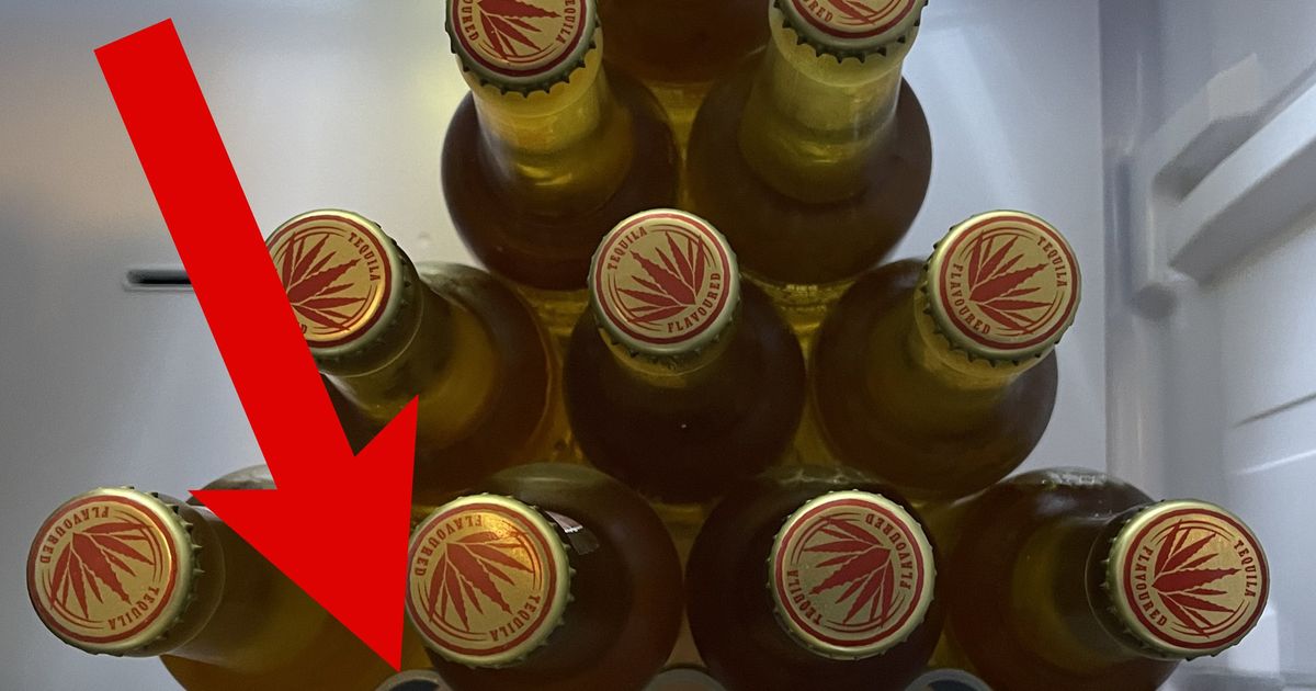 (Beer?) bottle/can holder for the fridge by schiko Download free STL