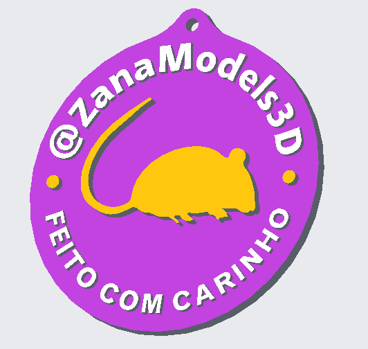 Zana Models 3D keychain