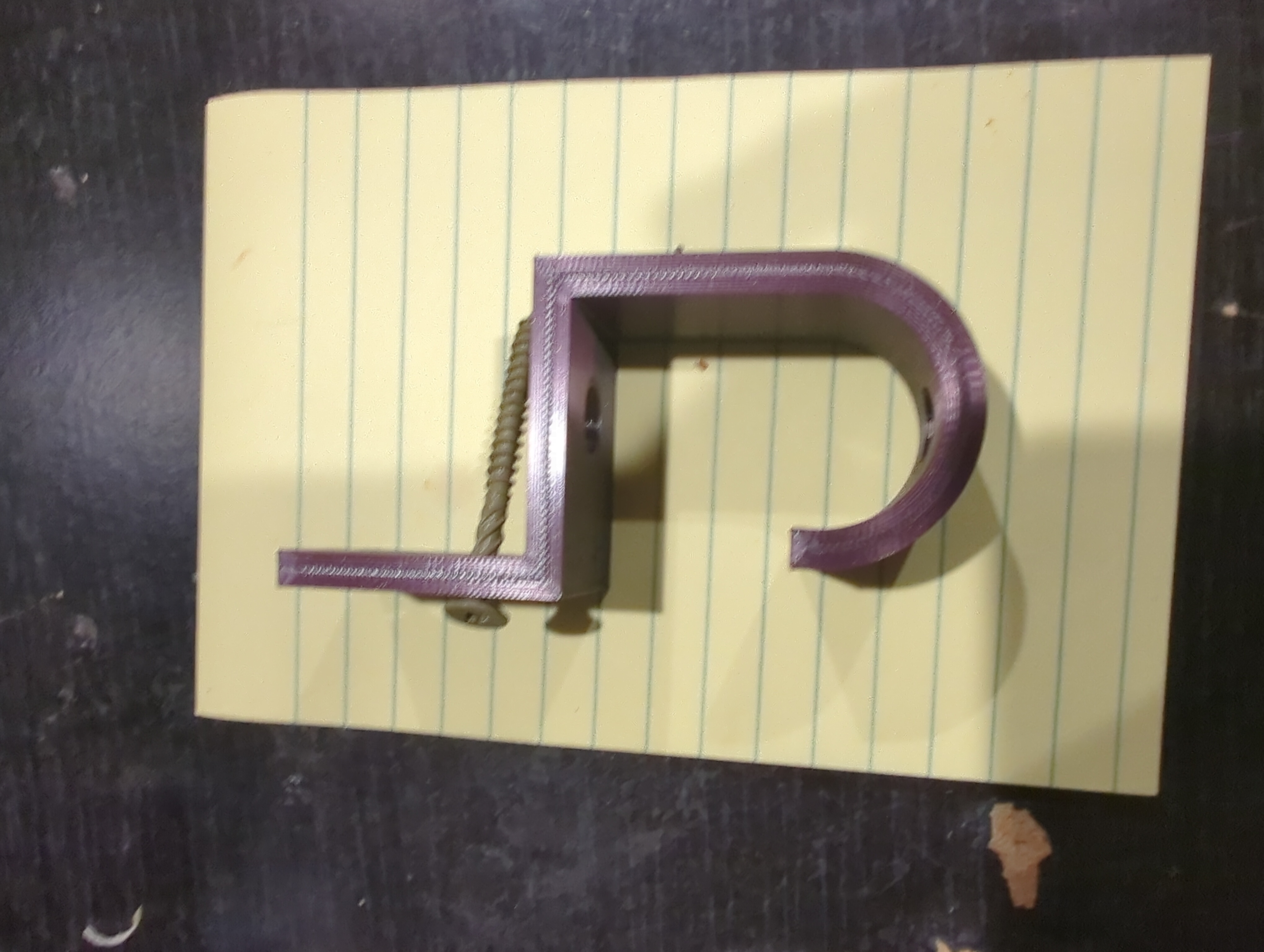 PVC Pipe Holder Outdoor Curtain Rod Holder by Gbear Download free STL