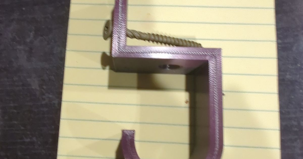 PVC Pipe Holder Outdoor Curtain Rod Holder by Gbear Download free STL