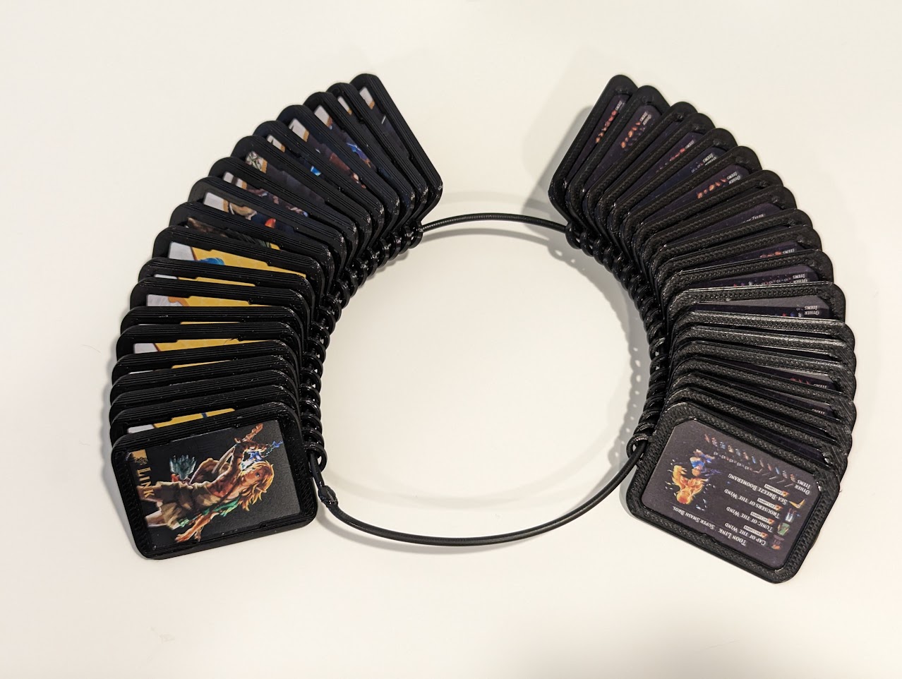 Amiibo Mini Card Keyring Keychain Holder for Zelda Tears of the Kingdom