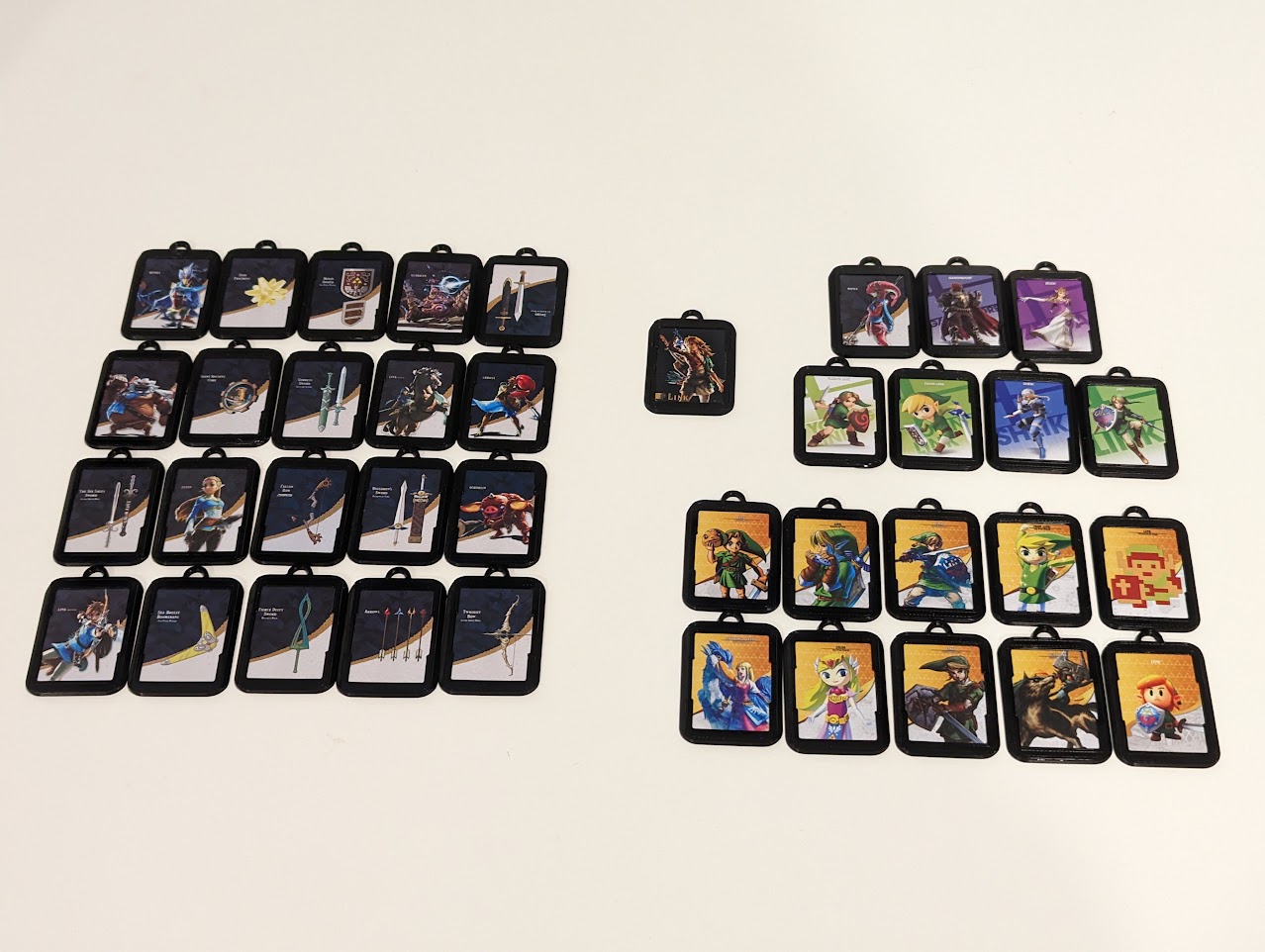 Amiibo Mini Card Keyring Keychain Holder for Zelda Tears of the Kingdom