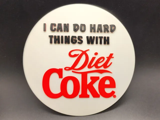 Vintage Diet Coke Sign 3 Color