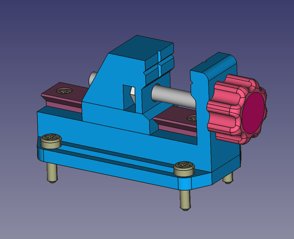 Miniatura 14 do modelo 3D Modular miniature vice