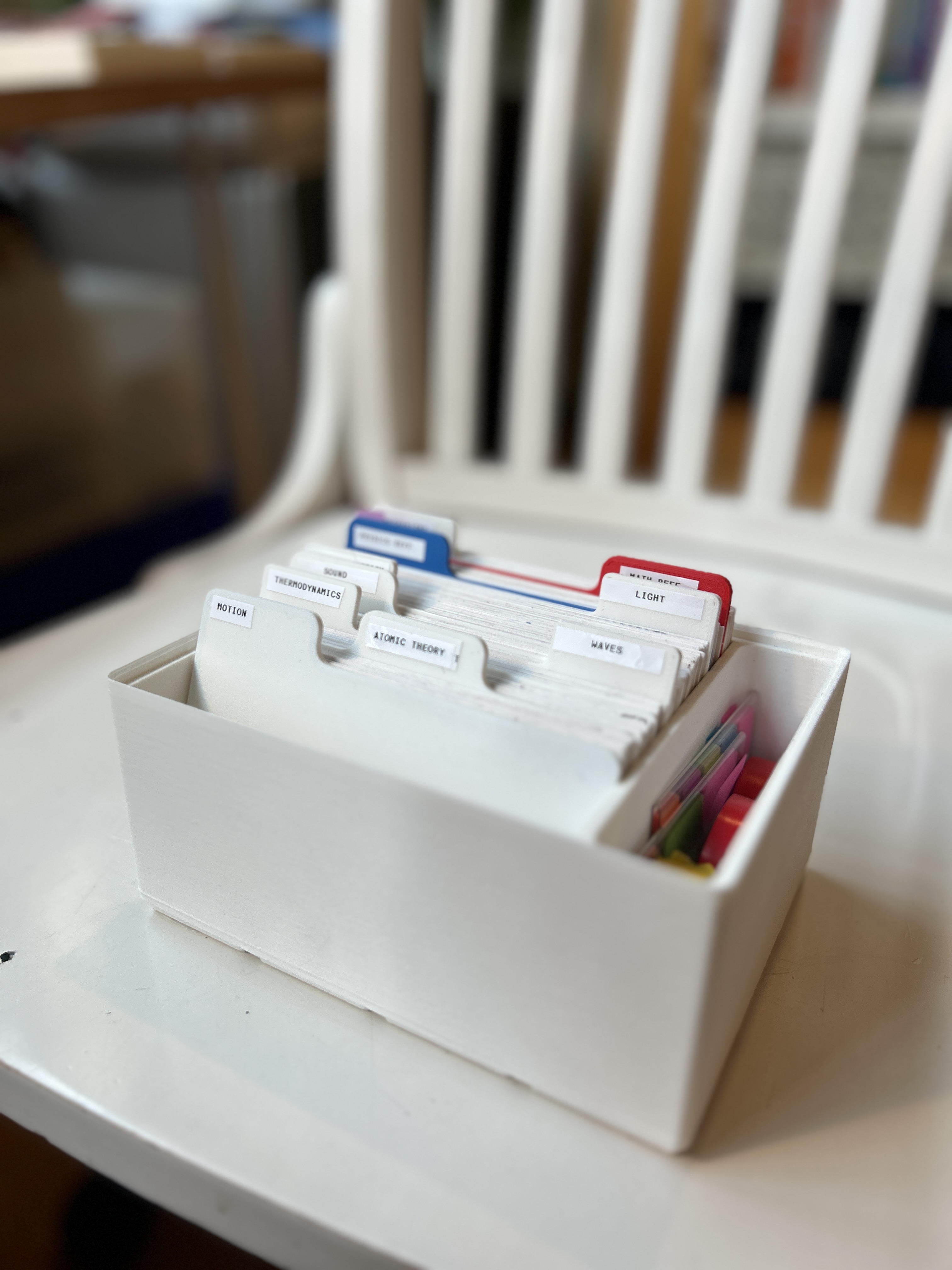 index card organizer