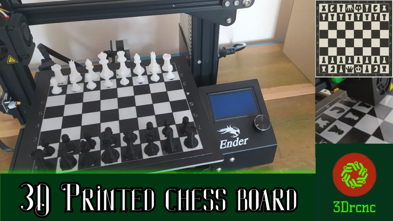 chess - ajedrez tablero 3D Print Model in Board Games 3DExport