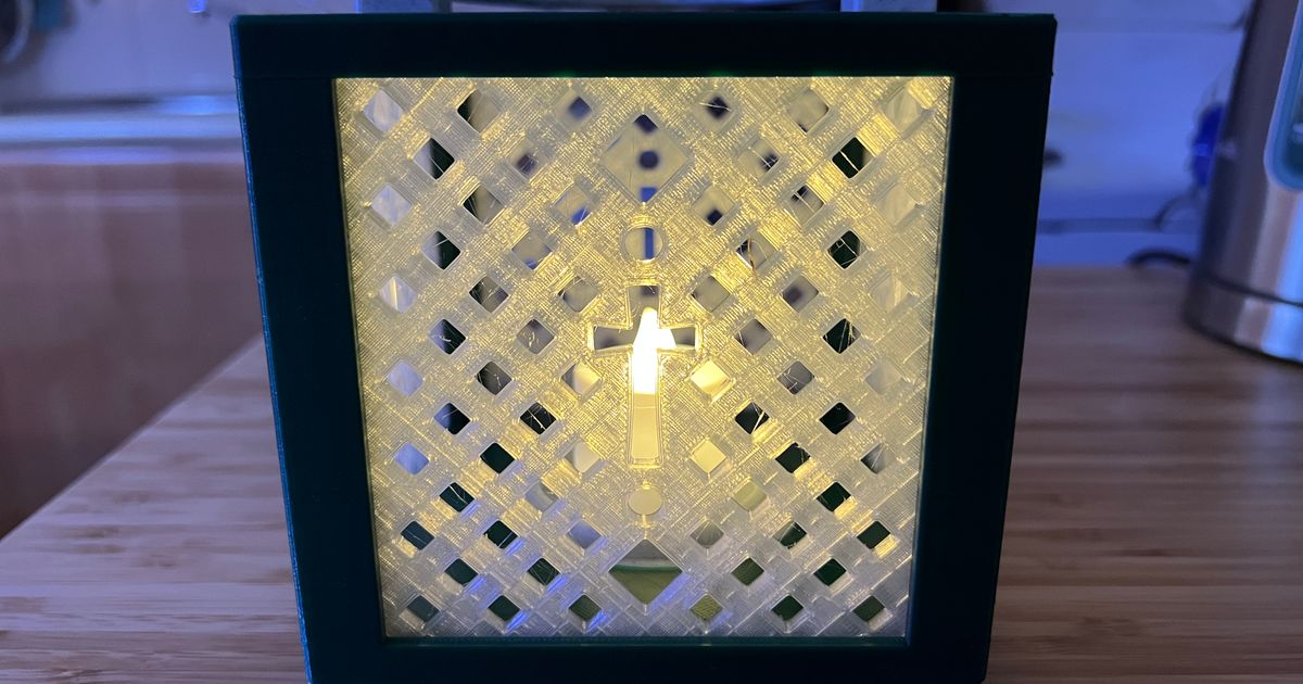 Electric Tea Light Lantern by muddymaker Download free STL model