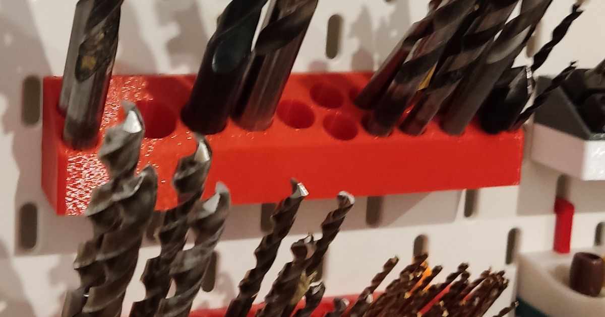 IKEA SKADIS drill bits holder tilted / držák na vrtáky nakloněný by