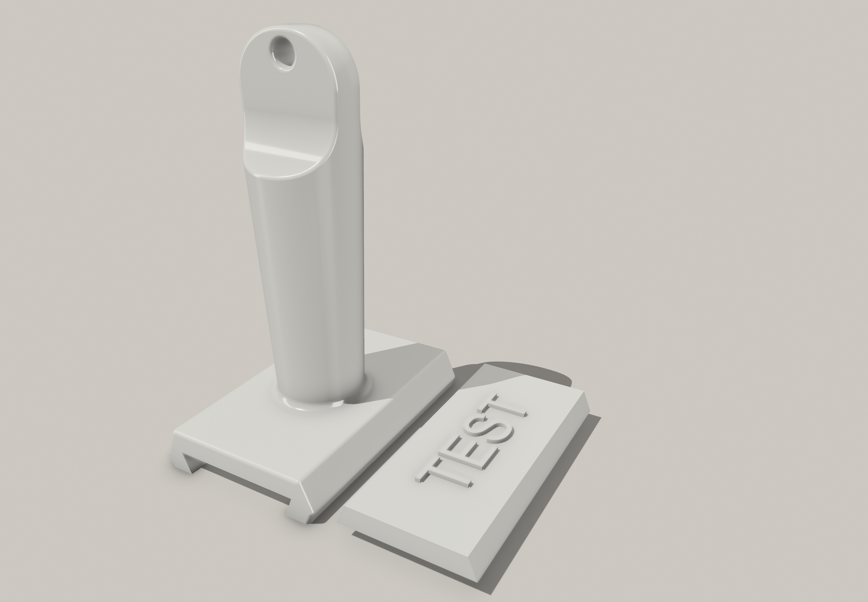 Miniatura 3 do modelo 3D Customisable Stamp