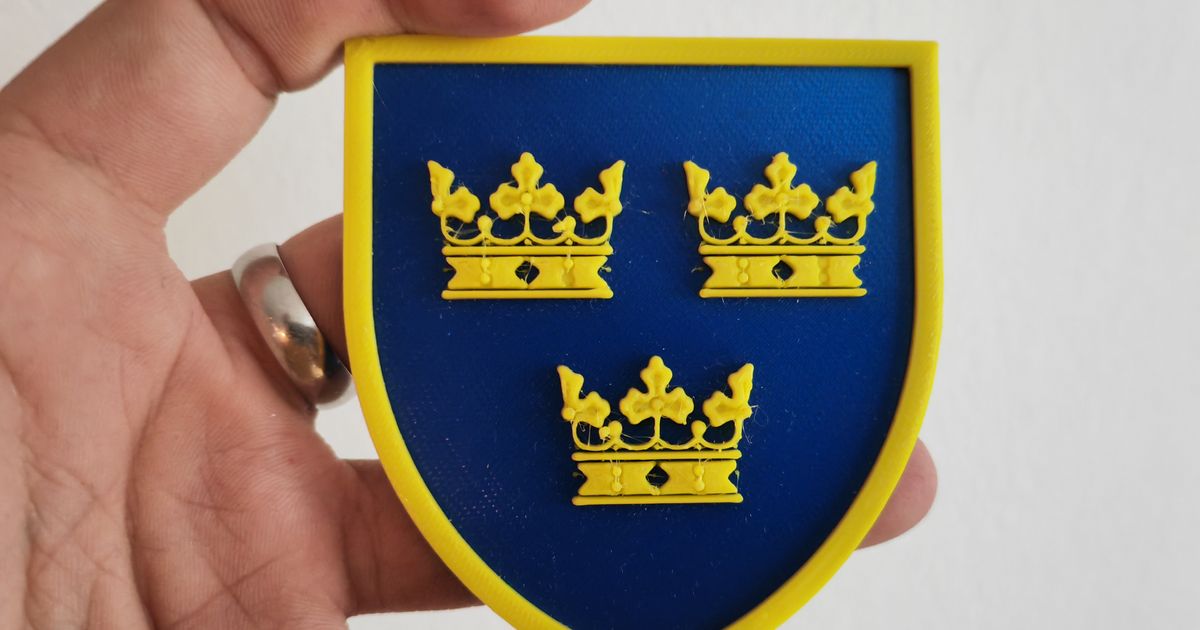 Heraldry Sweden By Pavel Doud Ra Download Free Stl Model Printables Com