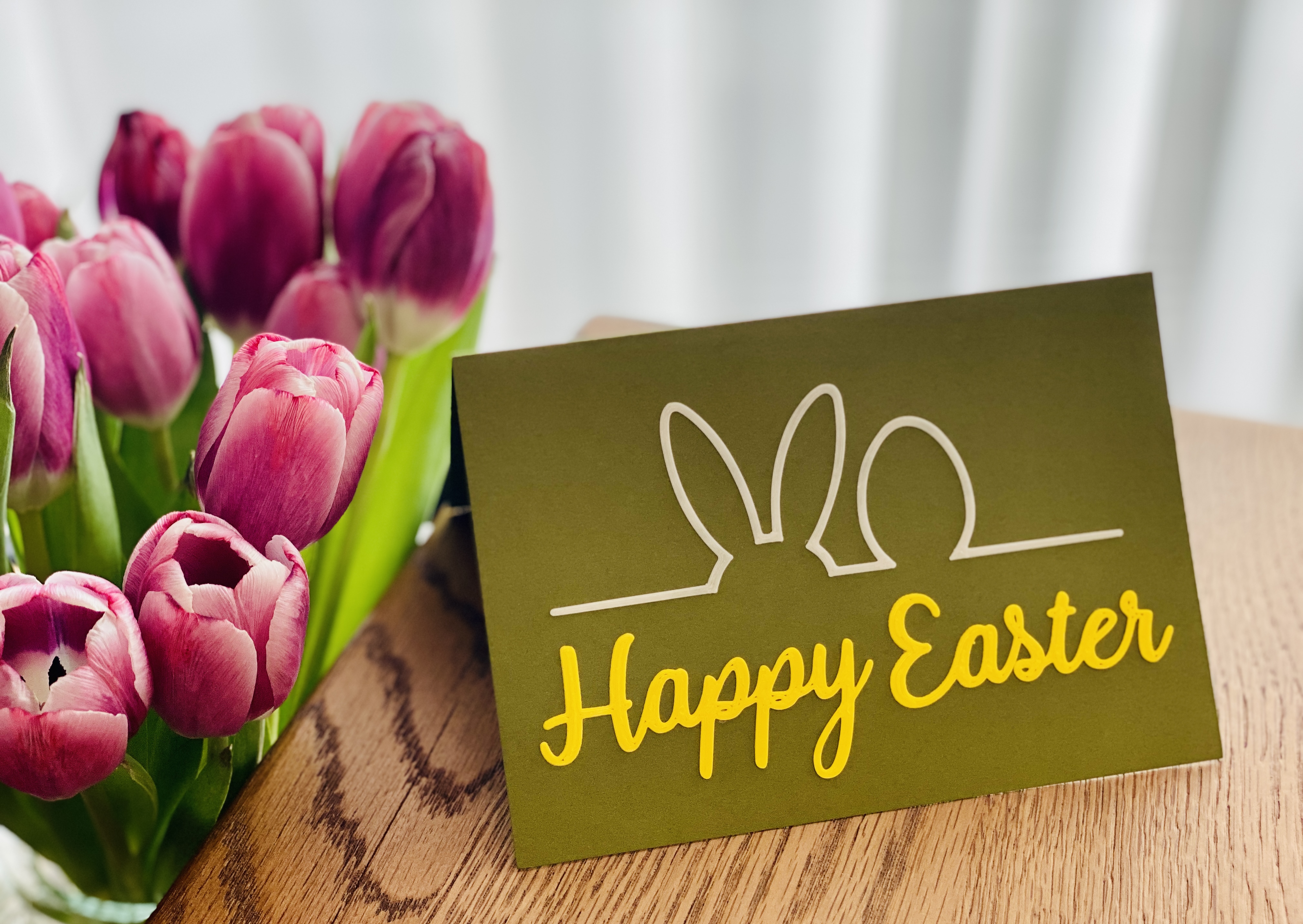 "Happy Easter" Card Lettering