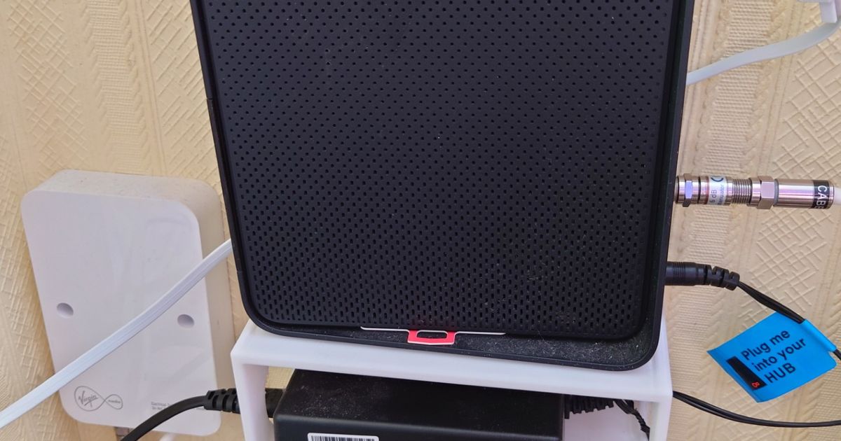 Router and power brick shelf by David Gillespie | Download free STL ...